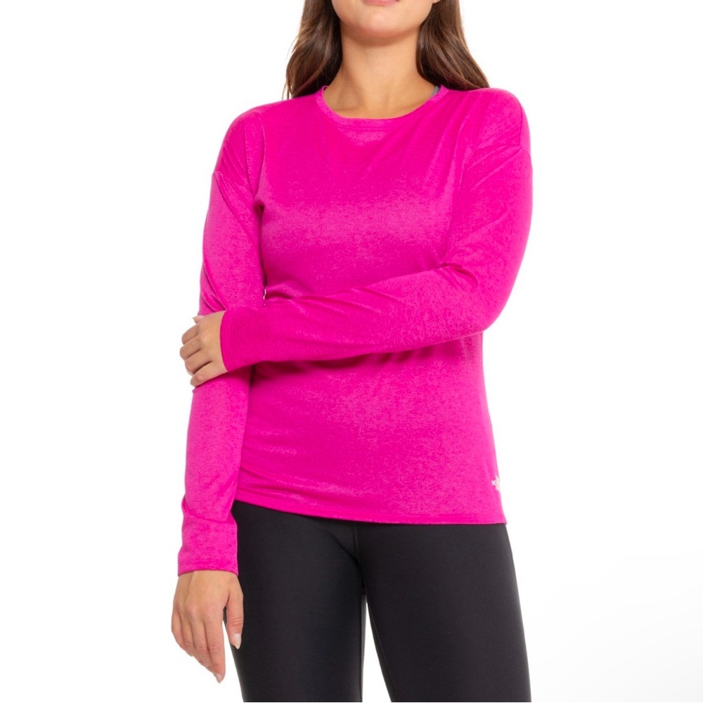 North Face Hot Pink Long Sleeve Shirt
